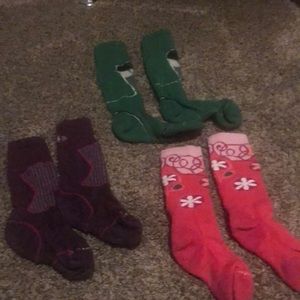 Children’s wool ski socks